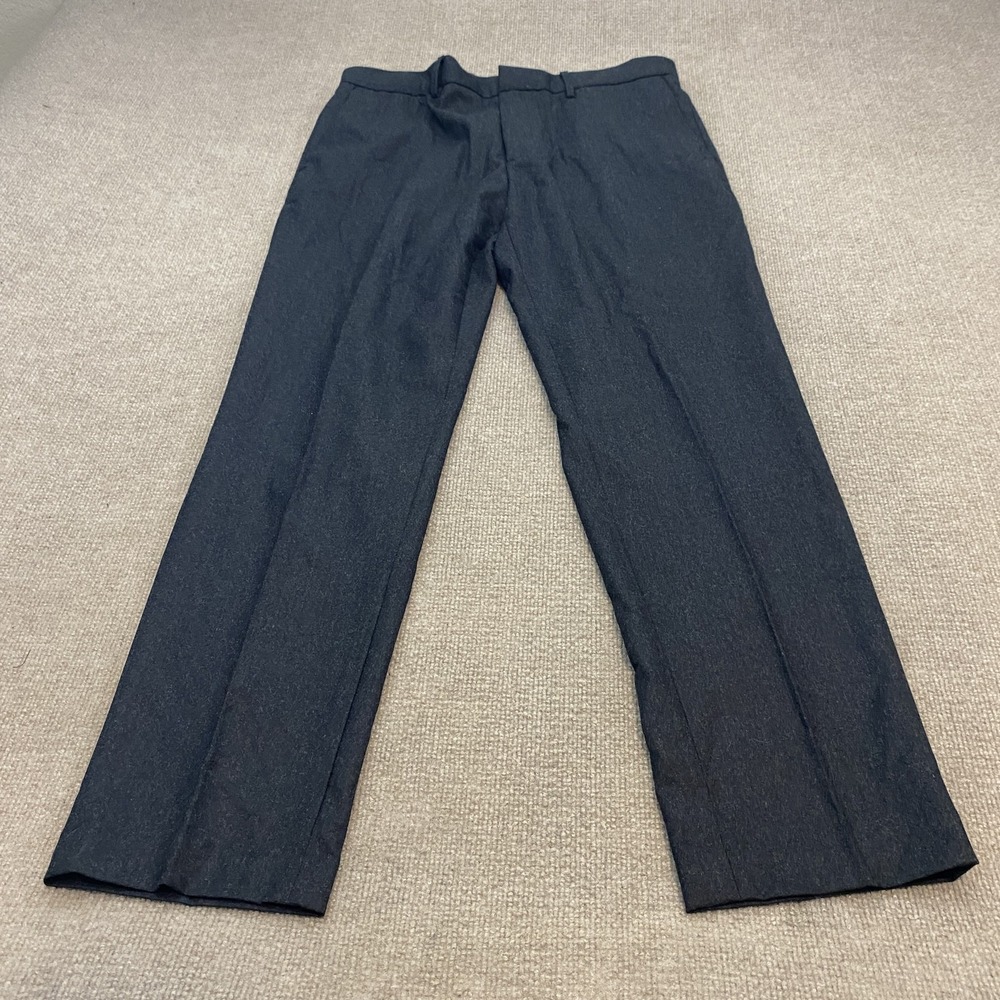Banana Republic Pants Mens 34x32 Gray Wool Flannel Tapered Dress Slim Fit